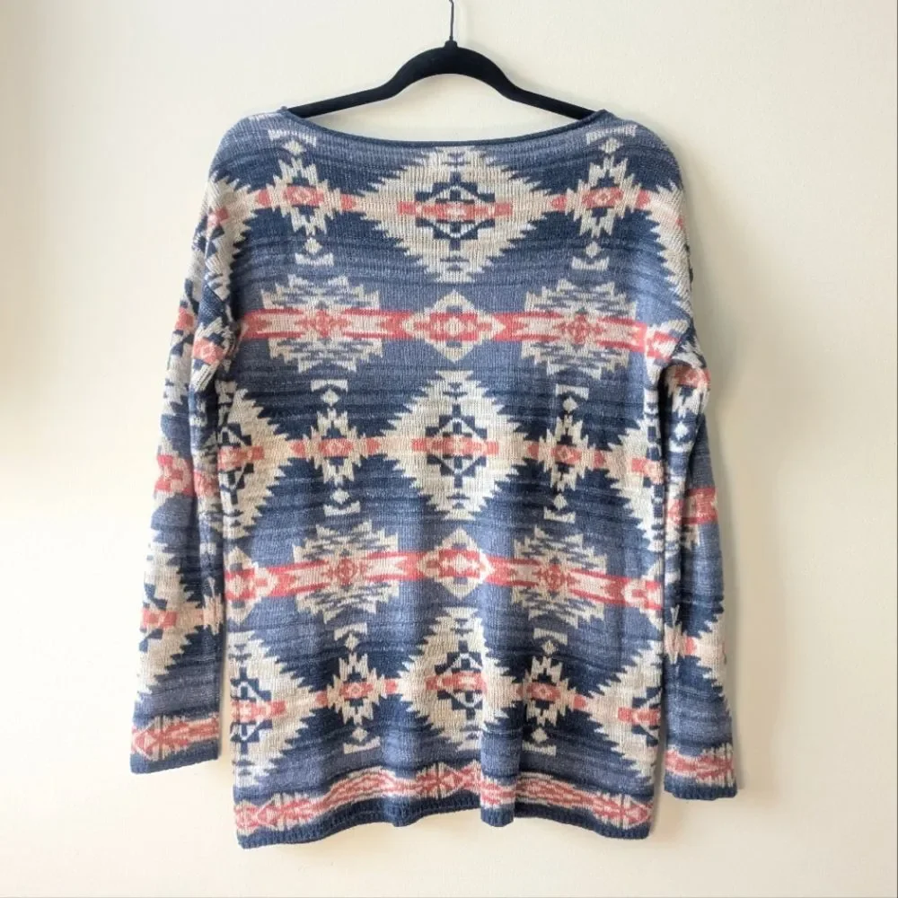 Ralph Lauren Denim & Supply Southwestern Cotton Sweater Size XS - Picture 3 of 6